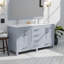 Double Bath Vanity with Quartz Top-179154537