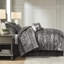 Édredon de luxe gris très grand - literie 7 pièces