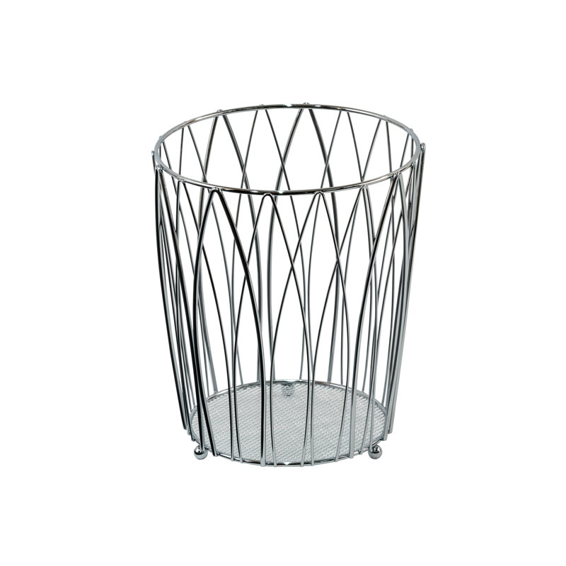 Casco 5 Litre Waste Bin, Chrome