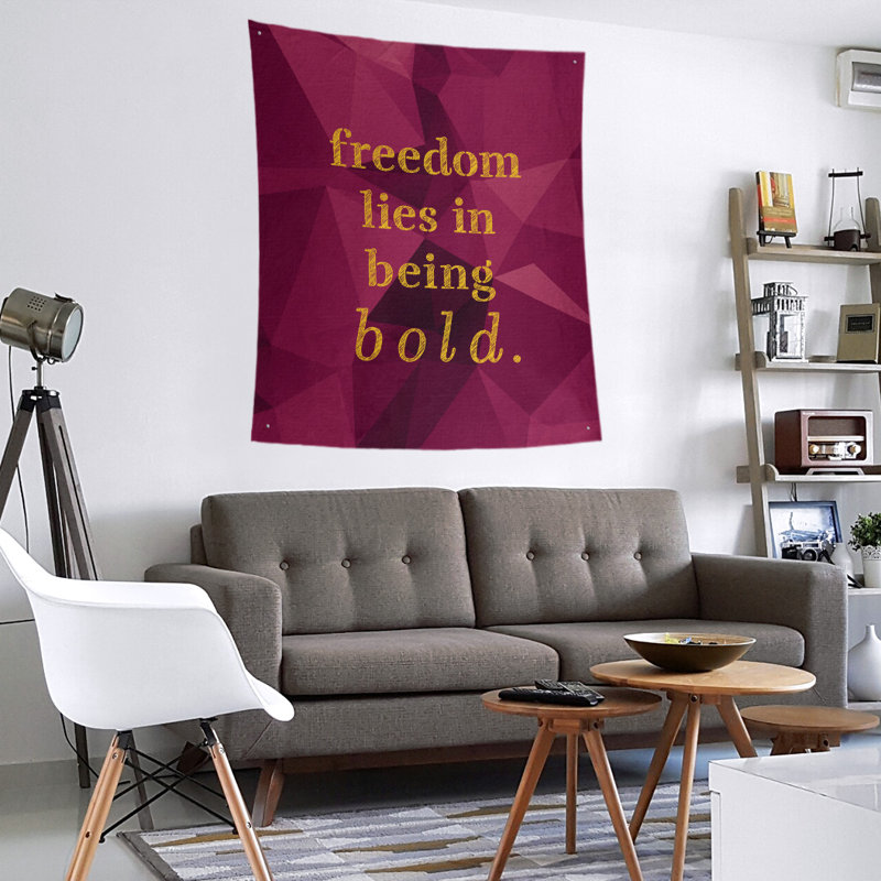 Tapisserie en polyester en faux gemme, H 60 po x l 51 po, Spinelle / or