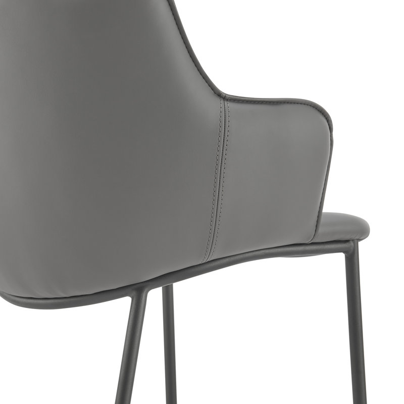 Tabouret de comptoir 25,5 po Krishaang, Gris