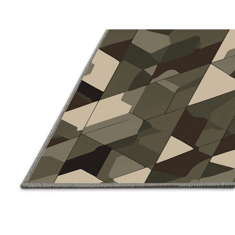 Flank Route Rug, Square 7'