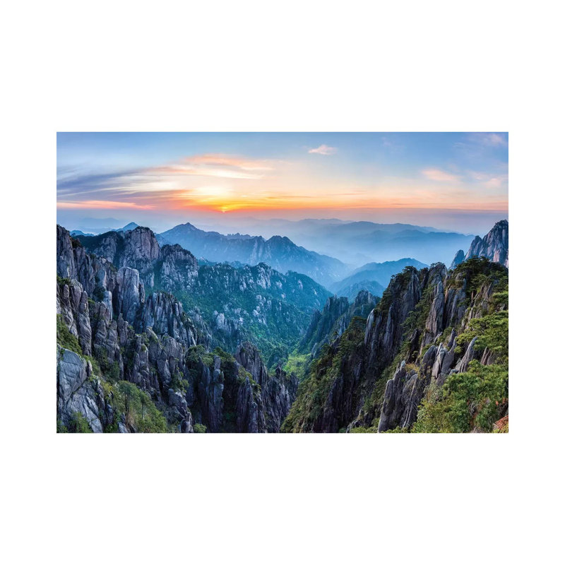 Huangshan Mountains At Sunrise by Jan Becke - Wrapped Canvas Print, 101.6 cm H x 66.04 cm W