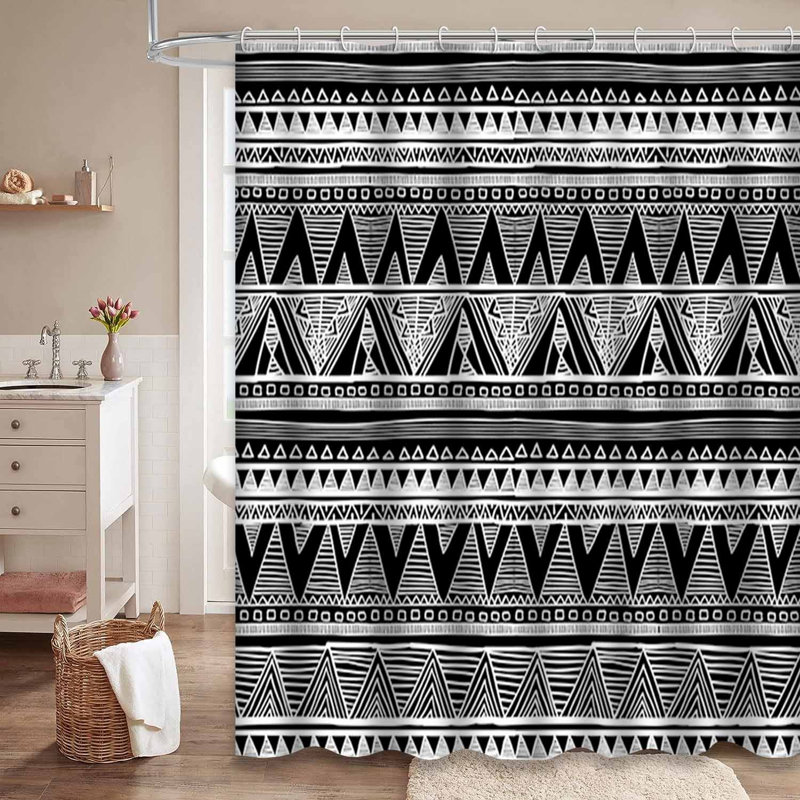 Rideau de douche Tribal, L 72 po x l 84 po