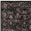 Persian Machine Woven Floral Black Area Rug-1770770549