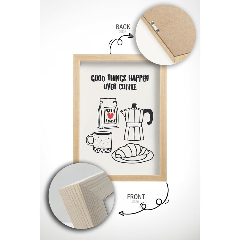 Élégante peinture encadrée décorative, 12,9 po x 18,9 po | Cadre 100% bois massif (épaisseur: 0,8 pouce) | Papier photo 300 g / m² de haute qualité, impression numérique | Parfait pour le salon, la décoration de bureau et les amateurs d'art