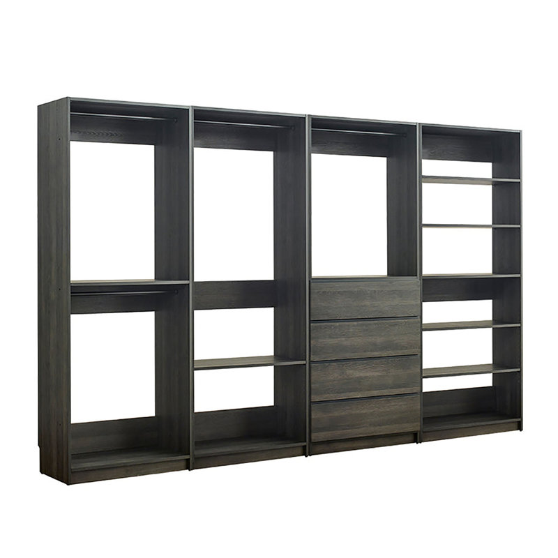 Kalinikos 125.6'' Closet System, Black