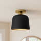 Che Single Light Metal Semi Flush Mount