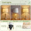 Ensemble de 2 lampes de table en rotin 24,4 po Farmhouse