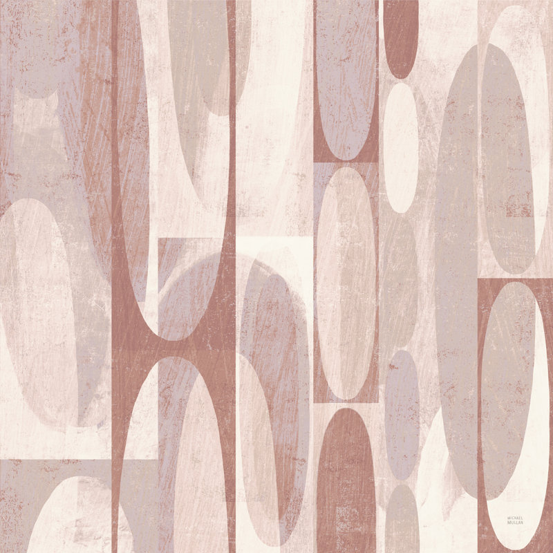 Mod Pods Blush - impression sur toile tendue, H 30 po x l 30 po, No, Cadre flottant noir