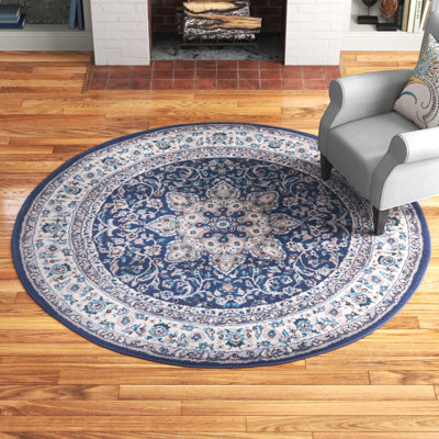 Tapis oriental bleu marine / ivoire / beige Mountview