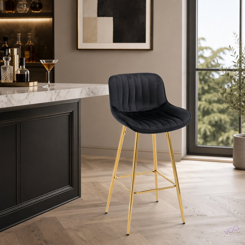 Ensemble de 26 tabourets de bar 26 po avec repose-pieds chromé