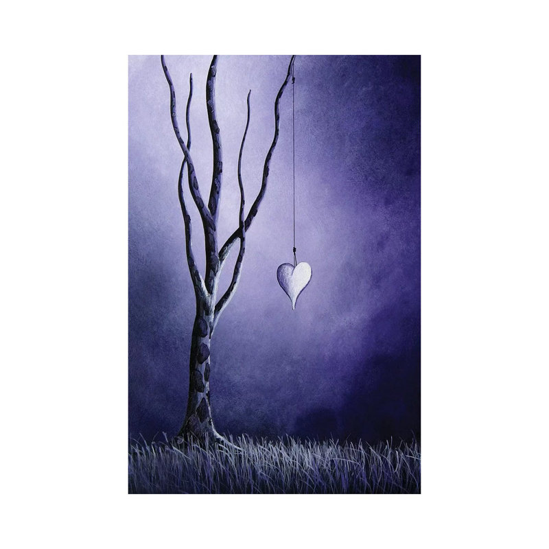 «Purple Love», impression sur toile tendue, H 26 po x l 18 po x 1,5 po