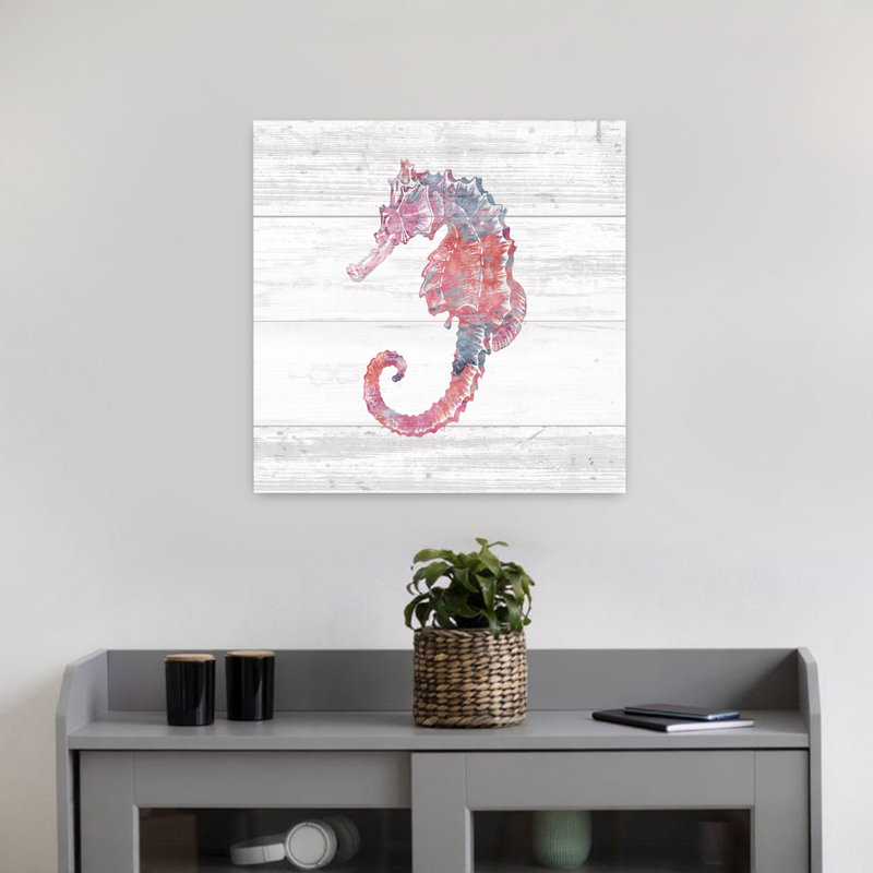 Ocean Life III - Hippocampe, art côtier, H 18 po x l 18 po