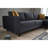 Modern Corner Sofa - Anthracite, Beech Wood Frame, 101.6 x 32.7 x 71.3 Inches | 100% Velvet Polyester Fabric, 28 DNS Foam & Fiber Cushions | Stylish & Comfortable for Living Room, Industrial & Scandinavian Design-1971381008-1971381010