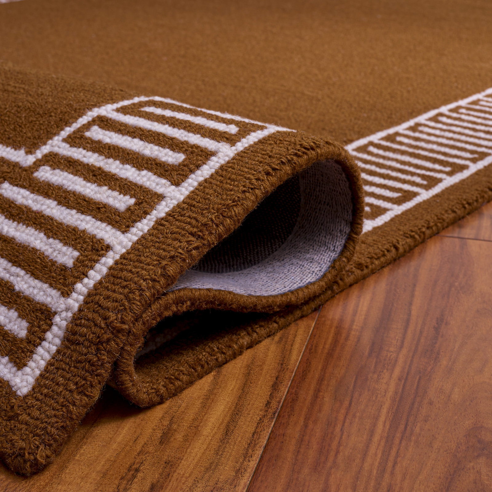 Hand-Tufted Geometric Wool Rug, Rectangle 4' x 6'