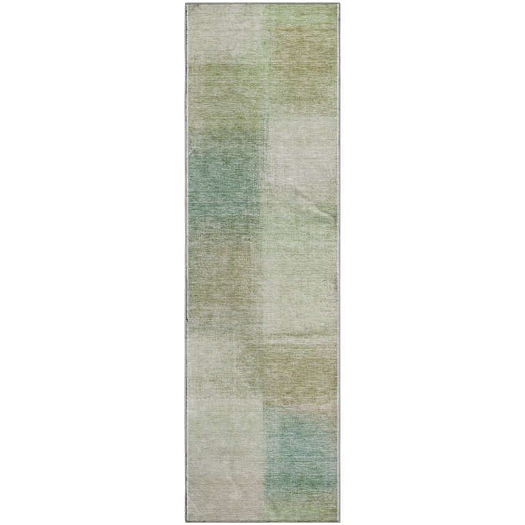 Premium Machine Washable Tweedy Aloe Rug