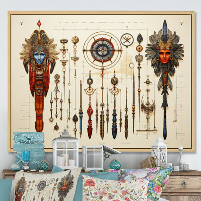 «African Sacred Symbols I» sur toile