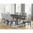 Contemporary 77" Rectangular Dining Table with Extendable Leaf and Floating Top – Seats Up to 10