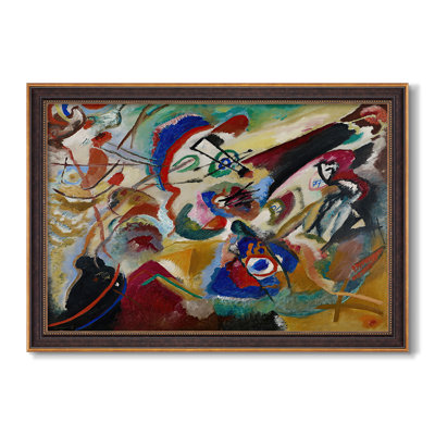 Fragment 2 for Composition VII, 1913-Wassily Kandinsky-Custom Framed Canvas