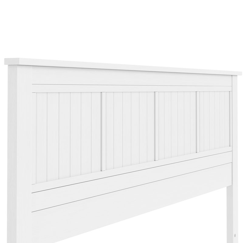 White, King - Sized, Panel Headboard, Style Vertical , Poplar, , Solid Wood Build, Effortless Setup, White Window Pane Aesthetic, Poplar And Plywood, Core, Frame, Approved