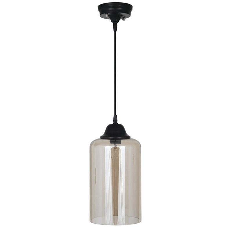 Bebingt 1 - Light Black Cylinder Pendant, Lustre