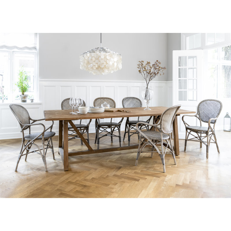 Chaise avec accoudoirs Jenkintown, Gris taupe