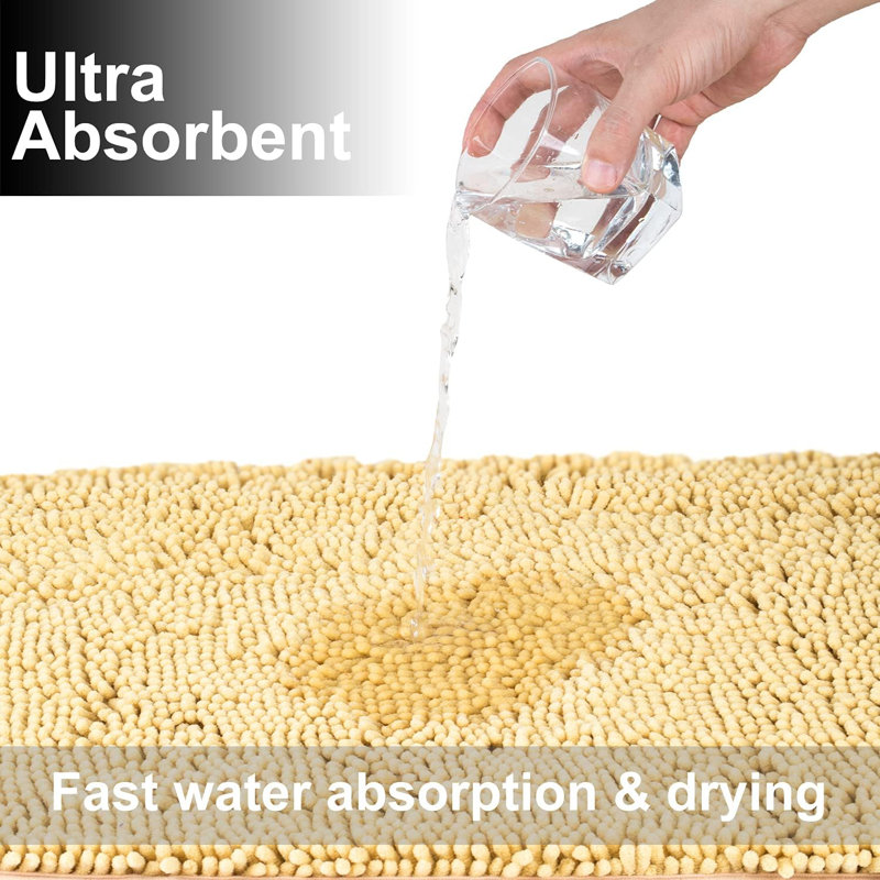 Marzipan 3-piece Chenille Bath Rug Set