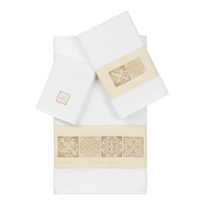 Ensemble de serviettes 100% coton turc 3 pièces Oseas