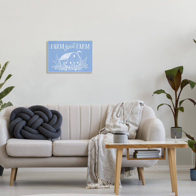 Sweet Sweet - floral bleu, Plaque murale, H 19 po x l 19 po x P 0,5 po