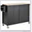 Versatile Kitchen Island Cart with Solid Wood Top and Locking Wheels, Perfect for Additional Storage and Workspace-129238300