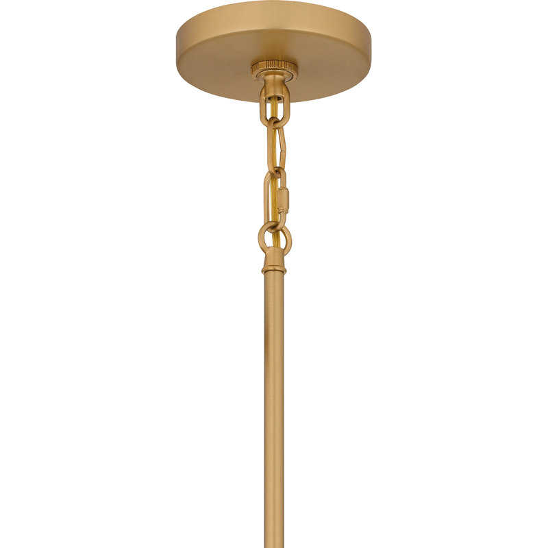 Lieselene 4-Light Brushed Weathered Brass Pendant Light