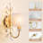 Crystal Wall Sconce with 2-Tier Shade