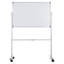 Tableau blanc mobile mobile 36x24 - Tableau effaçable à roulettes double face avec support réglable en hauteur et roues verrouillables pour le bureau, la salle de classe et la maison