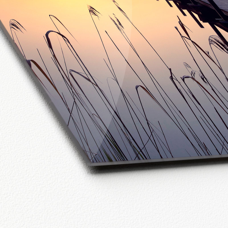 Evening Atmosphere - Graphic Art Print on Glass, 80 cm H x 80 cm W x 1.5 cm D