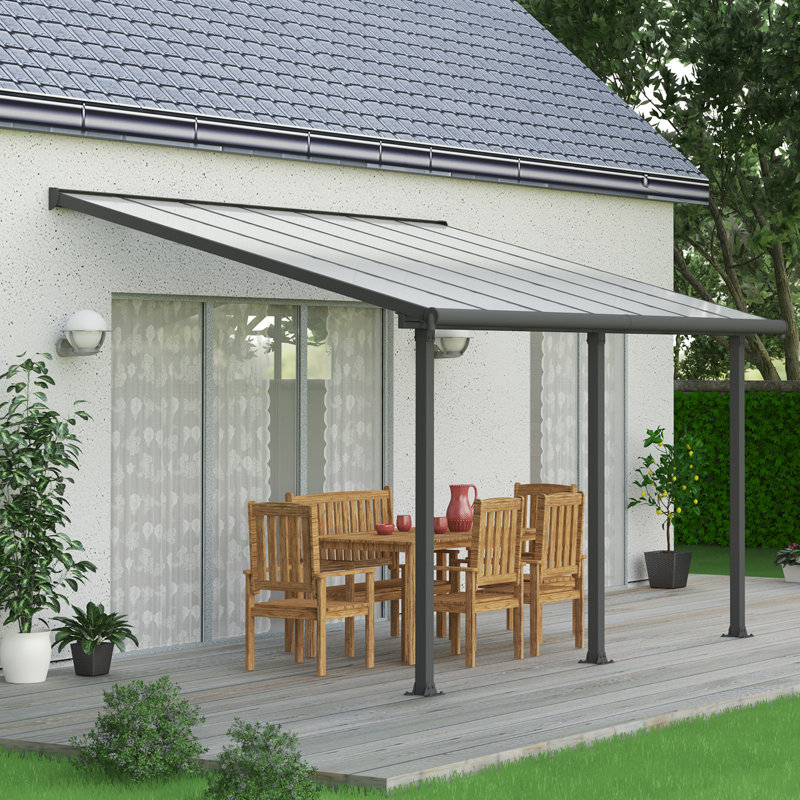 Olympia 4.3m W x 3m Awning, Grey