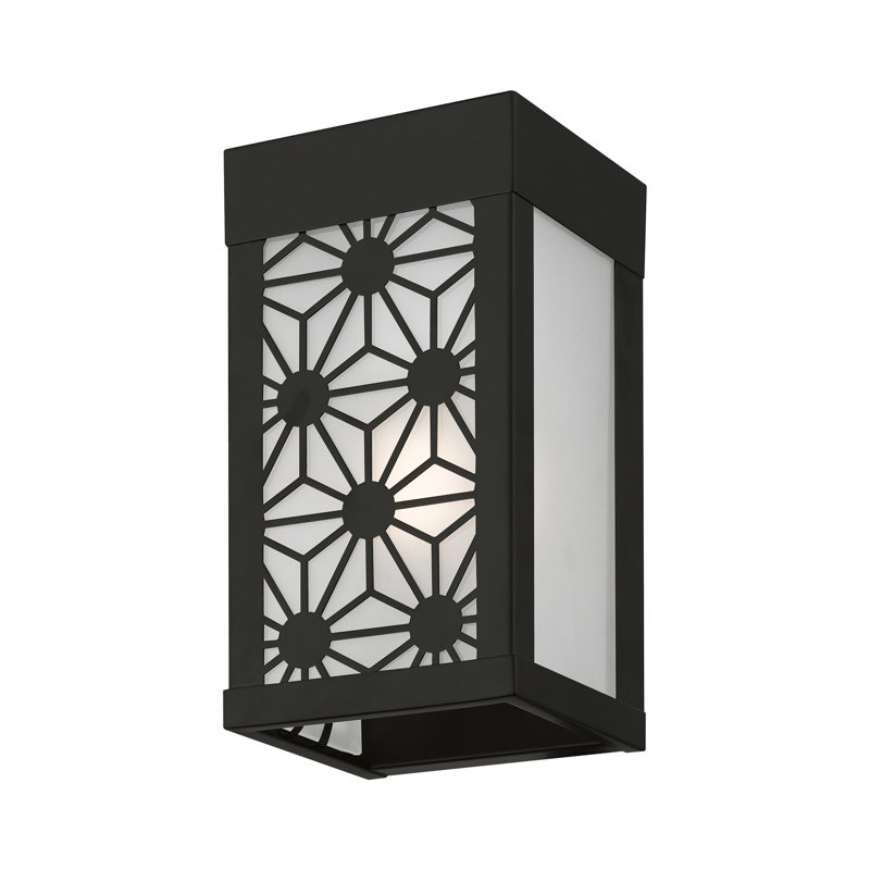Alastaire 1 - Bulb 8.5" Outdoor Flush Mount, Black