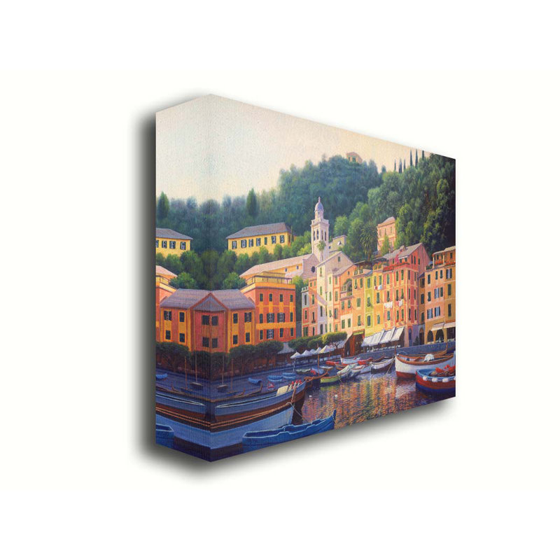 Portofino par Charles White, Toile sans cadre, Non, H 12 po x l 16 po x P 1,5 po