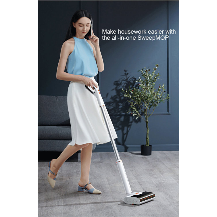 Equator 5lbs White Electric Sweeper Mop Cordless Self Cleaning