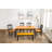 Weldy 6 - Person Solid Wood Top Four Leg Dining Set-1317405126