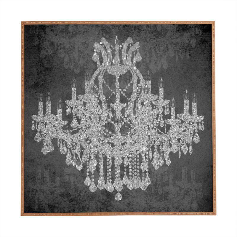 « lustre i », impression encadrée, H 30 po x l 30 po x P 1 po