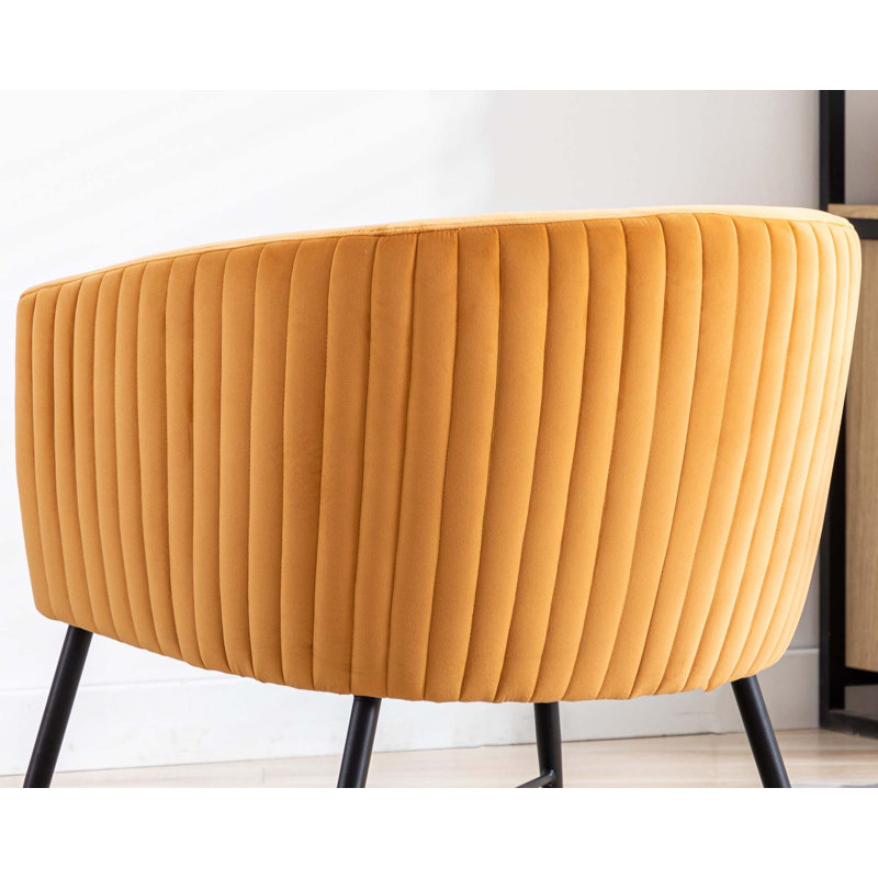 Fauteuil d'appoint luxueux de 1 pièce en velours de style Ish