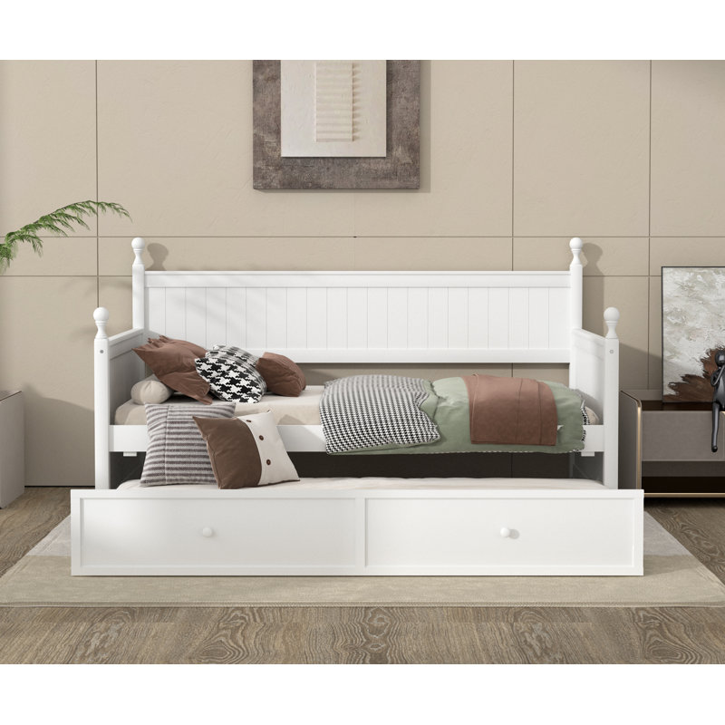Gerold Platform Bed, White