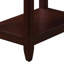 Table d'appoint avec tablette et tiroir - Pièce en bois pour les petits espaces de rangement-500750977