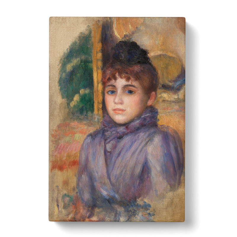 Portrait Of A Young Woman by Pierre-Auguste Renoir - Wrapped Canvas Painting, 60cm H x 40cm W x 3cm D