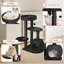 Arbre à chat 39 po pour chats d'intérieur, poteaux à griffer en sisal naturel, condo tissé à la main et perchoir supérieur 39 po Ashawni-622177075