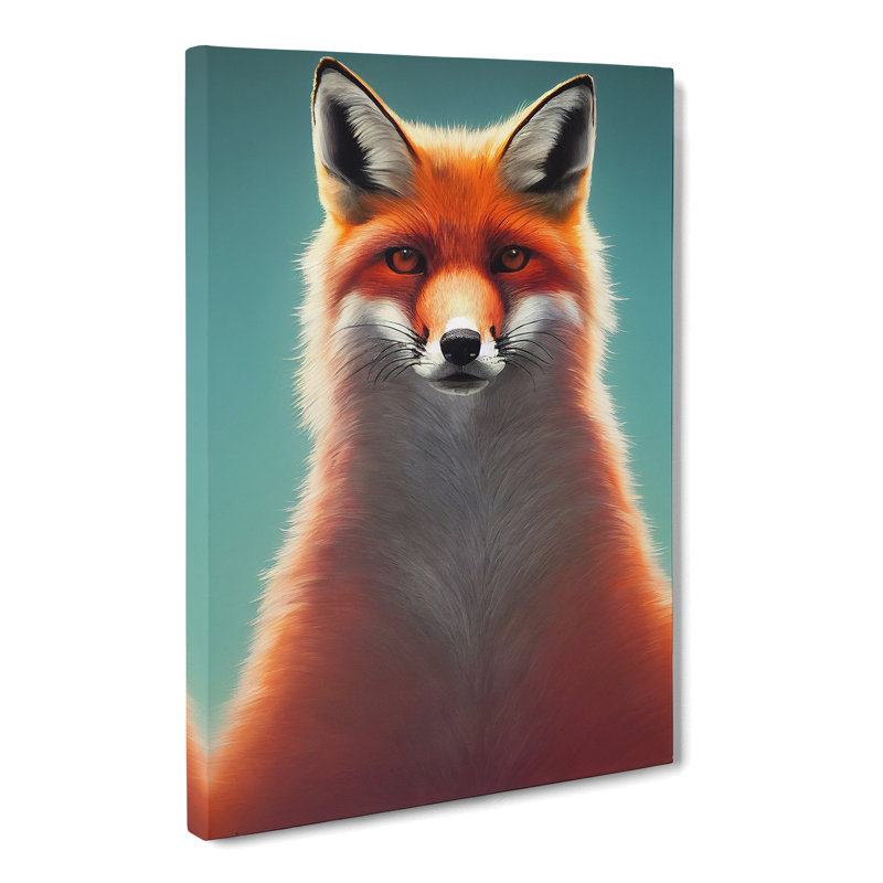 Fox Portrait Vol.1 - Wrapped Canvas, 76cm H x 50cm W x 3cm D