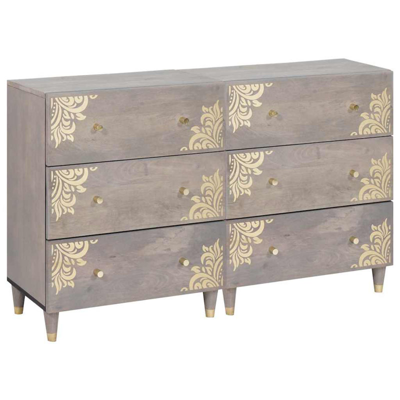Solid Wood 60cm W 6 - Drawer Chest of Drawers
