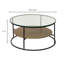 Hensley Frame Coffee Table with Shelf