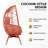 Oversized 360° Swivel Rattan Egg Chair Wicker Indoor Outdoor Patio Lounge Chair With Removable Thick Cushions-2009693514-2009693513